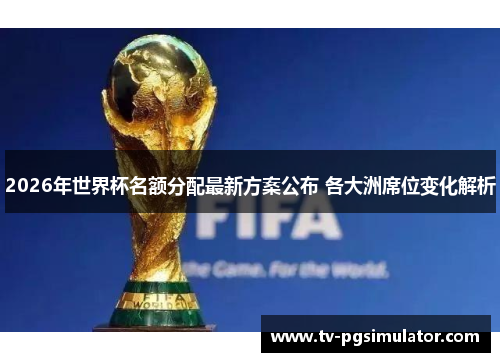 2026年世界杯名额分配最新方案公布 各大洲席位变化解析