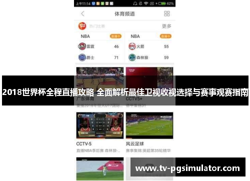 2018世界杯全程直播攻略 全面解析最佳卫视收视选择与赛事观赛指南 2018世界杯全程直播攻略 全面解析最佳卫视收视选择与赛事观赛指南