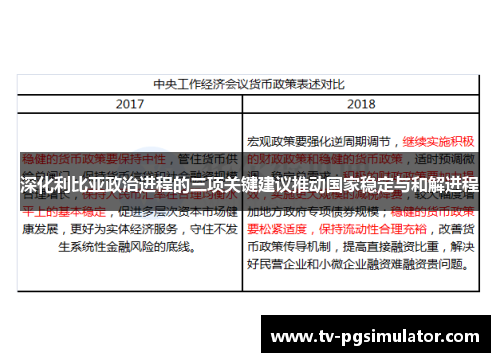 深化利比亚政治进程的三项关键建议推动国家稳定与和解进程